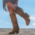 Elegant Pointed Toe Cowboy Boots with Tassels