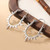 Vintage Ethnic Silver Geometric Semicircle Dangle Earrings