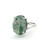 Premium 925 Sterling Silver Moss Agate Engagement Ring