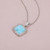 925 Sterling Silver Larimar Pendant for Women