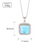 925 Sterling Silver Larimar Pendant for Women