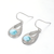 Elegant 925 Sterling Silver Larimar Earrings