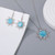 Premium Larimar Winter Earrings – Love-Inspired Design