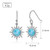 Premium Larimar Winter Earrings – Love-Inspired Design
