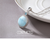 Elegant 925 Sterling Silver Larimar Necklace with Topaz Accents