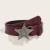 Retro Star Buckle Belt
