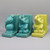 Ceramic Elephant Bookends – Decorative Bookshelf Organizer