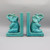 Ceramic Elephant Bookends – Decorative Bookshelf Organizer