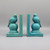 Ceramic Elephant Bookends – Decorative Bookshelf Organizer
