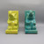 Ceramic Elephant Bookends – Decorative Bookshelf Organizer