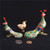 Decorative Enamel Peacock Statue – Traditional Cloisonné Art