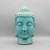 Glazed Buddha Head Sculpture – Meditation Room Decor