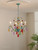 Colorful Crystal Ceiling Light – 4 Bulb Boho Style Lamp