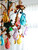 Colorful Crystal Ceiling Light – 4 Bulb Boho Style Lamp