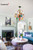 Colorful Crystal Ceiling Light – 4 Bulb Boho Style Lamp