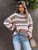 Bohemian Women Striped Knitwear Sweater