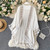 Cotton Ethnic Embroidery Kimono Robe Cardigan