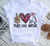 Sunflower Peace Love Harajuku Y2K 90s Tshirt