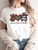 Peace Love Cartoon Graphic Printed T-shirt