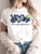 Peace Love Cartoon Graphic Printed T-shirt