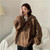 Oversize Knitted Cardigan Hooded Twist Crochet Sweater