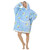 Fluffy Flannel Oversized Wearable Blanket Hoodie