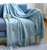 Nordic Knitted Plaid Throw Thread Blankets