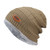 Winter Gorro Thick Warm Knitted Brimless Furry Bonnet Hat