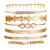 Gold Color Cuff Bangle Set