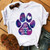 Dogs Paws, Peace & Love T-shirt