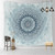 Mandala Geometry Hippie Psychedelic  Tapestry
