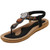 Casual Woman Beading Elastic Band Sandals-1731241274