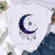 Fashion Summer Moon Cartoon Graphic T-Shirt Size Small