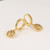 Gold Tree of Life Crystal Zircon Earrings