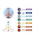 Reiki Healing Chakra Crystal Resin Base Tree Figurine