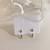 Retro Star Moon Rhinestone Pearl Earrings