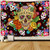 Day of the Dead Mexican Carnival Sugar Skull Tapestry