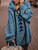Oversize Solid Tie Rope Pullover Loose Thick Sweater