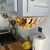 Under Cabinet Hanging Storage Mesh Basket