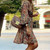 Vintage Boho Print Party Beach Dress