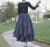 Flower Print Long Cotton Linen Skirt For Women