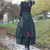 Flower Print Long Cotton Linen Skirt For Women