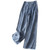 Denim High Waist Thin Loose Pocket Straight Trousers