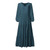 Fashion Printed Ruffle Tunic Maxi Dress