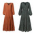 Fashion Printed Ruffle Tunic Maxi Dress