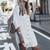 Casual Solid Color V-neck Summer Tunic Beach Dress