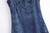 Fashion Blue Loose Sleeveless Midi Dress