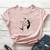 Celestial Moon Cat Witch Aesthetic T-shirt-XXL Size