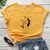 Celestial Moon Cat Witch Aesthetic T-shirt-XXL Size