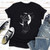 Celestial Moon Cat Witch Aesthetic T-shirt-XXL Size